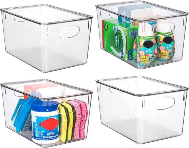 Detalle de ClearSpace Plastic Storage Bins, 4-Pack ⚙