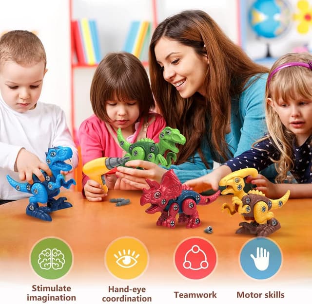 Thumbnail 5 de Take Apart Dinosaur Toys 4-Pack 🦖