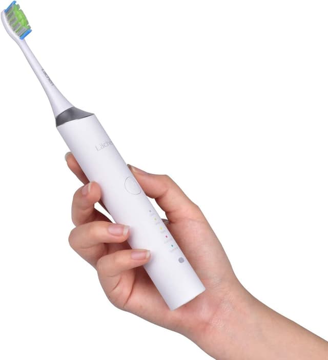 Thumbnail 6 de Lächen elektrische Schallzahnbürste Doppelpack (2 Handstücke) mit 2 Reise-Etuis, 5 Modi und 10 Ersatzbürstenköpfen