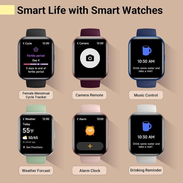 Thumbnail 5 de Smartwatch for Women with 120 Sports Modes