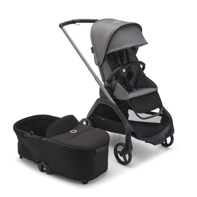 Detalle de Bugaboo Dragonfly carro dúo grafito