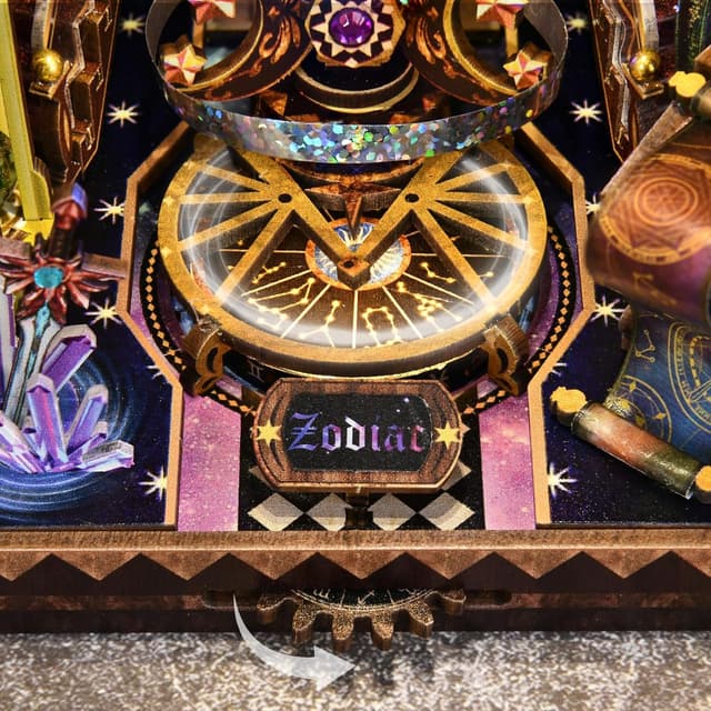 Detalle de ETKVR Book Nook Kit DIY Miniature House Dollhouse 3D Puzzle