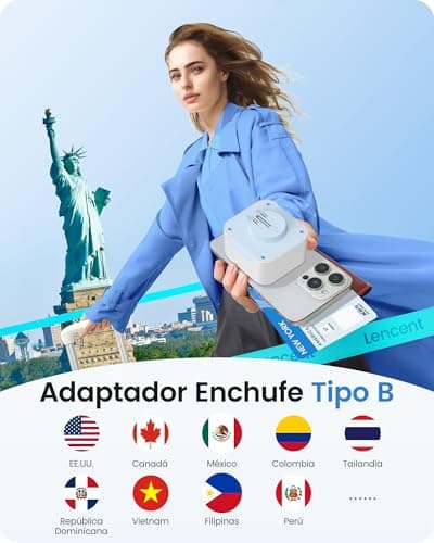 Thumbnail 1 de LENCENT Adaptador Enchufe USA 6 en 1 3750W