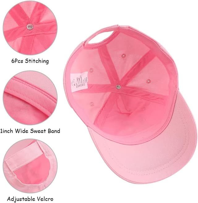Detalle de XIAOHAWANG Unisex Sommermütze Kinder Cap mit Schirm und UV-Schutz (Basecap, verstellbar)