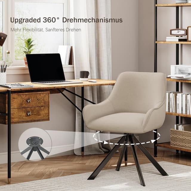 Detalle de Goeurvant Esszimmerstühle Drehbar 6er-Set 6