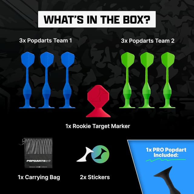 Thumbnail 2 de Popdarts Rookie Pack suction cup dart game
