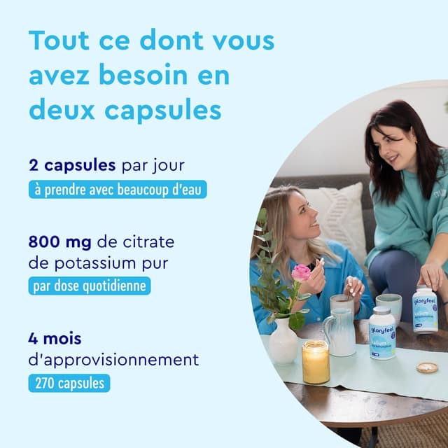 Detalle 2 de Potassium 270 Gélules 800 mg pour muscles