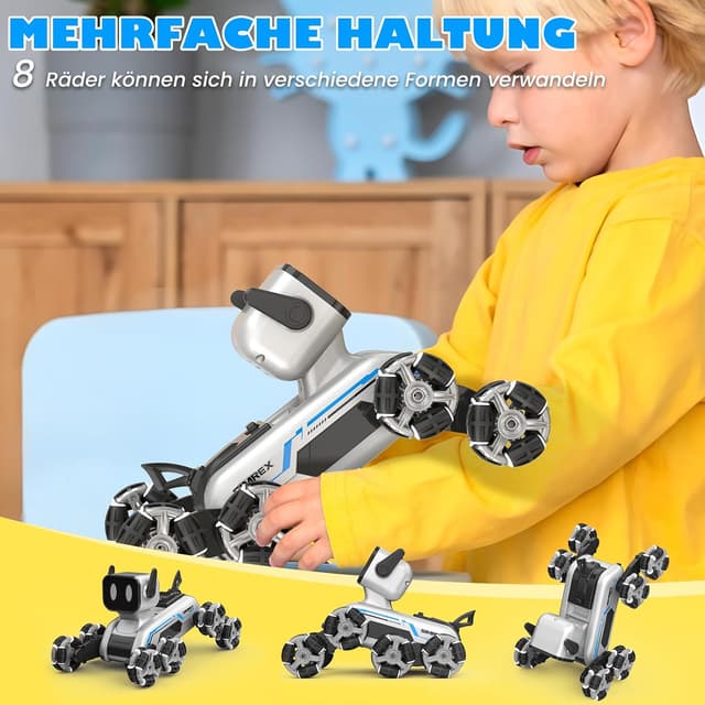 Thumbnail 2 de SIMREX Roboter Hund RC Stunt Auto Spielzeug – interaktive Fernbedienung mit Gestensteuerung