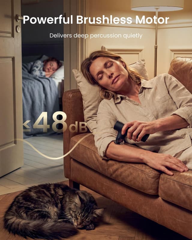 Detalle de RENPHO Micro One Super Mini Massage Gun (4 speeds) — ultra-portable percussion massager for neck, shoulders and legs