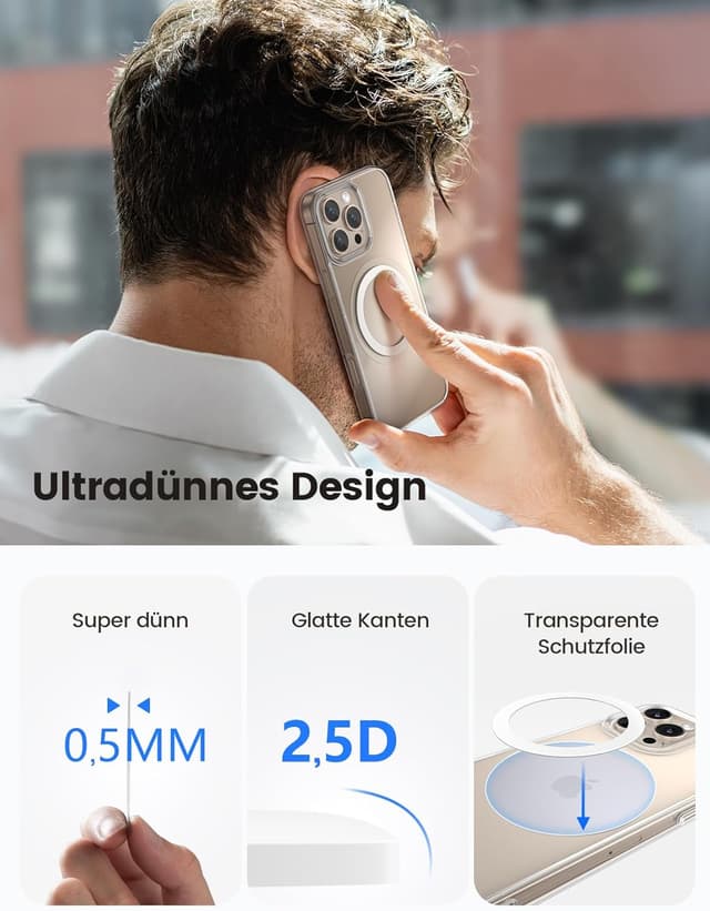 Thumbnail 3 de Lamicall MagSafe Metallring Aufkleber 4er-Pack