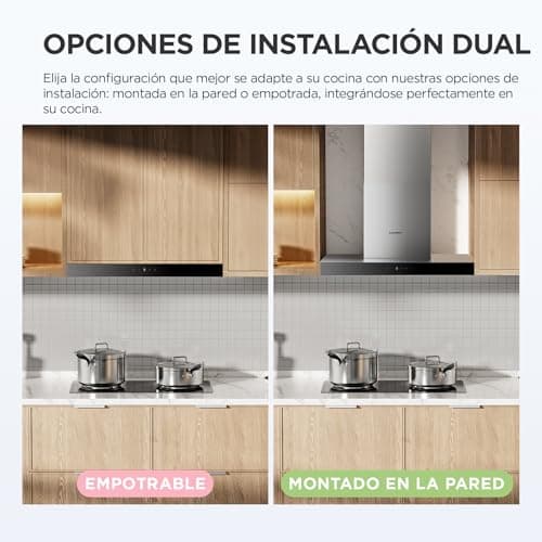 Thumbnail 7 de Campana extractora Comfee TSHM77SS-60 de 60 cm (clase A+++), 650 m³/h y control por gestos