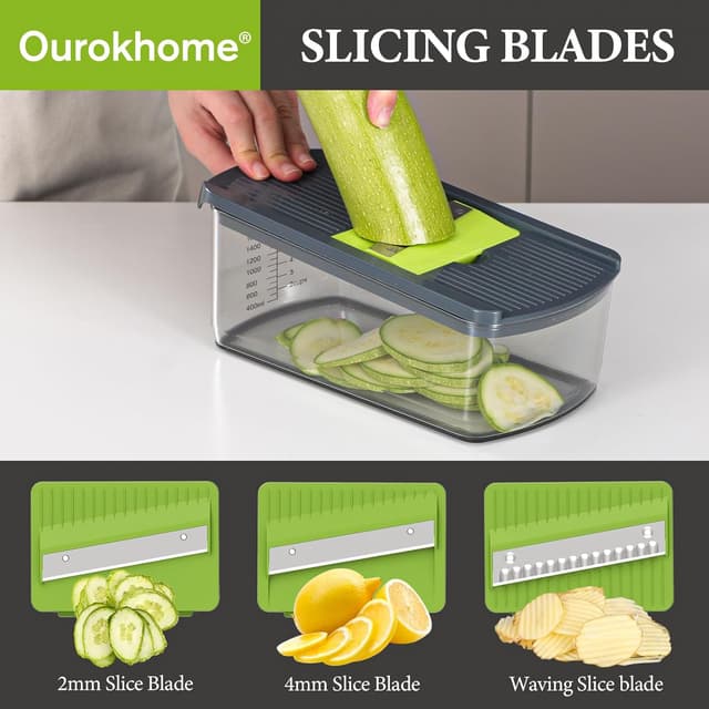 Thumbnail 1 de Ourokhome Mandolin Slicer 6-Blade 🍴