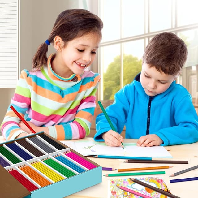 Detalle de YEGEER 288-Count Colored Pencils Bulk (12 Assorted Colors), Pre-sharpened Set