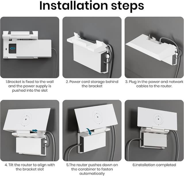 Detalle de Support mural Starlink Gen 3 Routeur Mount All in One Standard V3 Mesh + kit de montage