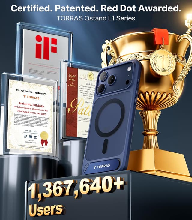 Thumbnail 5 de TORRAS iPhone 17 Pro Case Magnetic 1 Stand