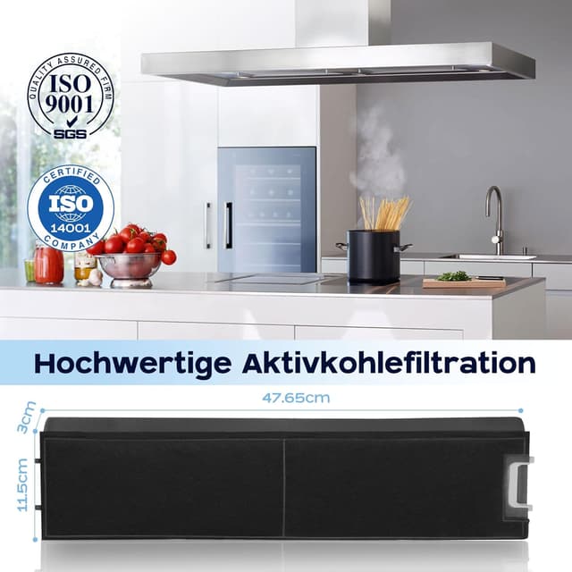 Detalle 1 de Yelid Aktivkohlefilter für Miele DKF13-1