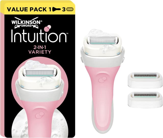 Detalle de Wilkinson Sword Intuition 2 en 1, pack de 3