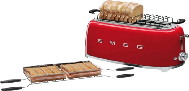 Thumbnail 3 de Smeg TSF02RDEU Toaster 4 Scheiben