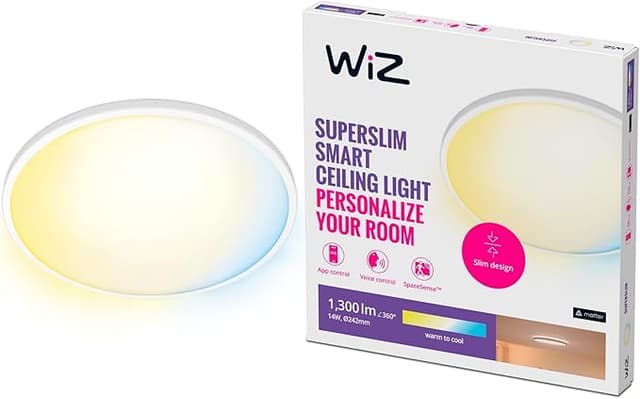 Detalle de Philips Wiz Plafón LED 14W Blanco 1300 LM 250mm