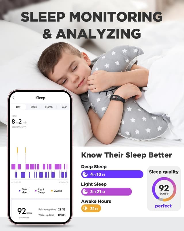 Thumbnail 4 de BIGGERFIVE Vigor 2 L kids fitness tracker 5–15