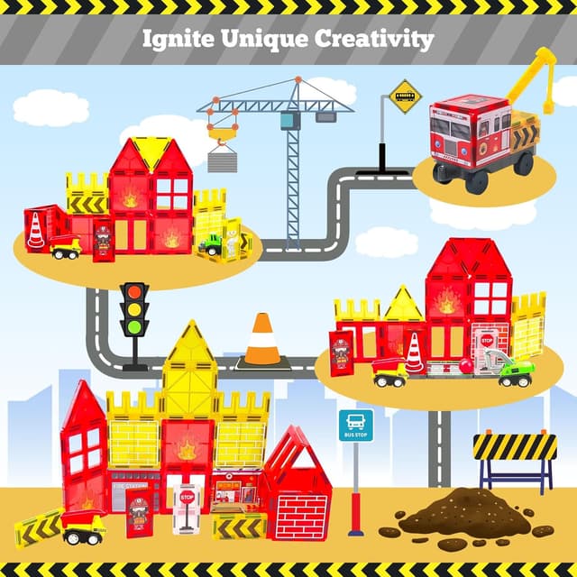 Detalle de Magnetic Tiles 56PCS 🧩