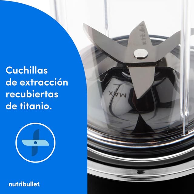 Detalle 2 de nutribullet Ultra NB1206MB Batidora Personal 🥤 1200W, 2 Vasos