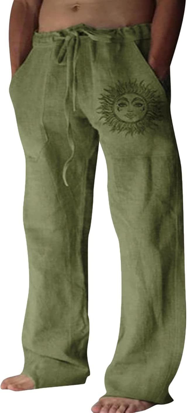 Thumbnail 6 de Puimentiua Leinenhose Herren mit 95% Baumwolle