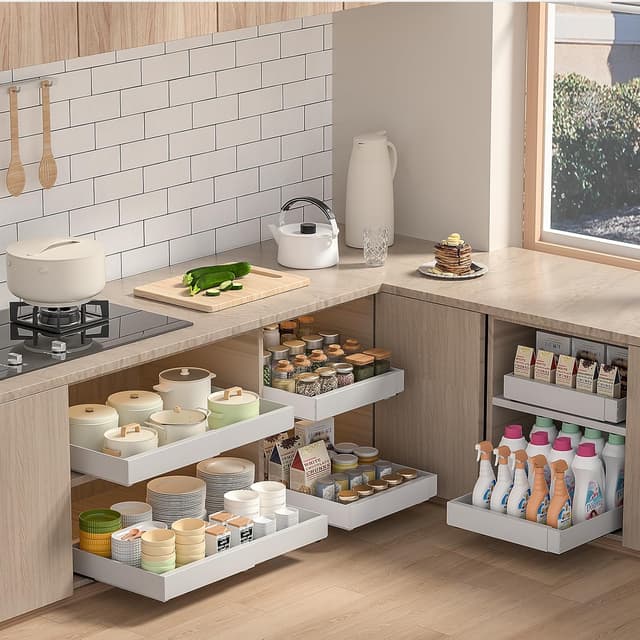 Detalle 1 de PNNP Teleskopschublade Küche, 32-53 cm