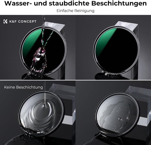 Detalle 2 de K&F CONCEPT Nano-X ND1000 82 mm ND-Filter