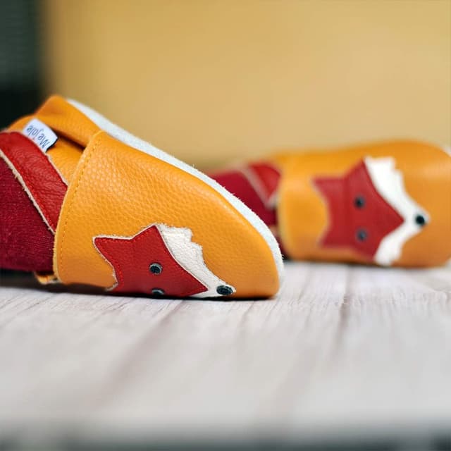 Detalle de Mejale Leder Babyschuhe & Lauflernschuhe – flexible Krabbelschuhe mit Wildledersohle