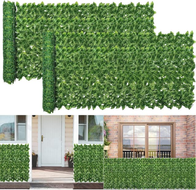 Detalle de Decorative Ivy Fence Screening 6m x 1m