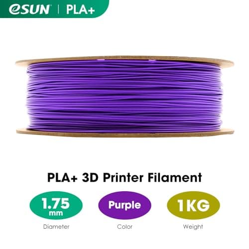 Thumbnail 1 de eSUN PLA+ 1.75mm 1kg purple 3D printer filament 🖨