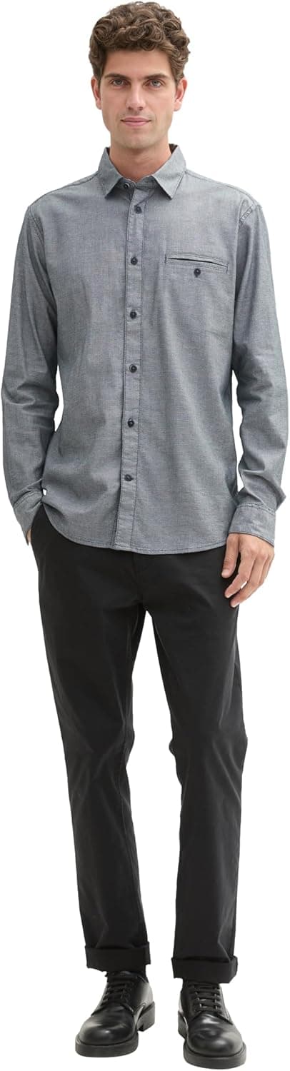 Detalle 2 de TOM TAILOR 1043804 Camicia da uomo a maniche lunghe