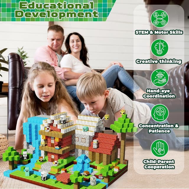 Thumbnail 5 de ToyUnited 200-teiliges Magnetbausteine-Set Abenteuer im Wald 🧩