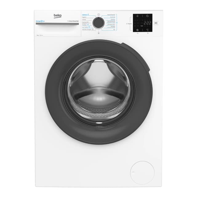 Detalle de Beko VBM3WFT38213WA reacondicionada (Grado B) — lavadora de carga frontal de 8 kg y 1.200 rpm