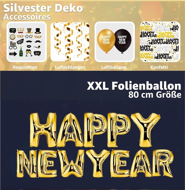 Thumbnail 5 de Kit DĂ©coration XXL Nouvel An 2026 đ