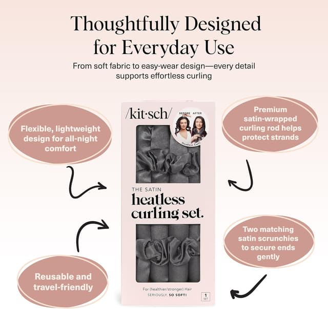 Thumbnail 3 de Kitsch Satin Lockenwickler 86 cm 💇♀