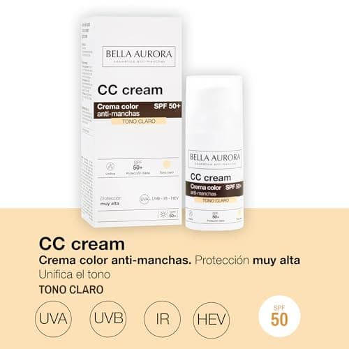 Detalle 2 de BELLA AURORA CC Cream Antimanchas SPF50+