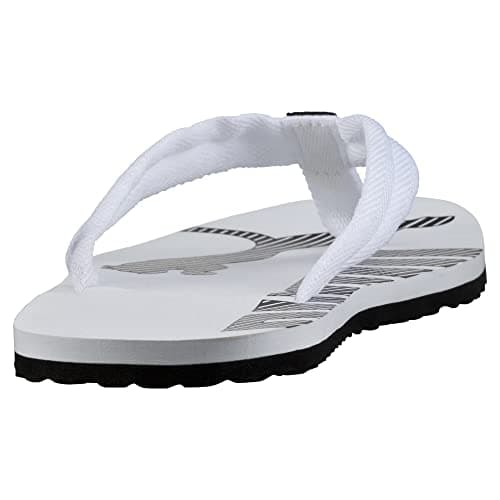 Detalle de PUMA Epic Flip V2 unisex: chanclas White Black con plantilla acolchada (talla 43 EU)