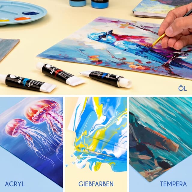 Thumbnail 4 de Zenacolor Leinwand Set 28 StĂŒck đš