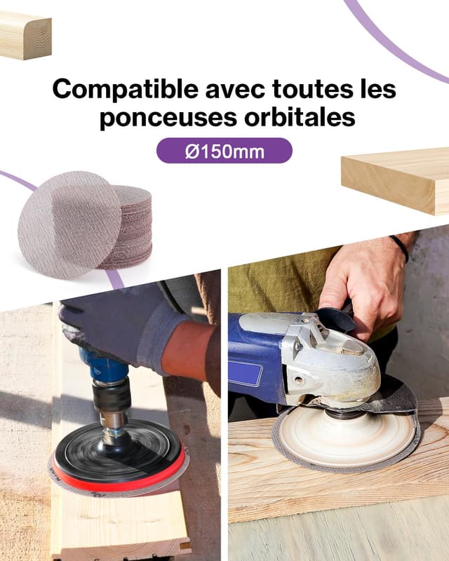 Detalle 1 de Lytool Disques abrasifs 150 mm grain 120