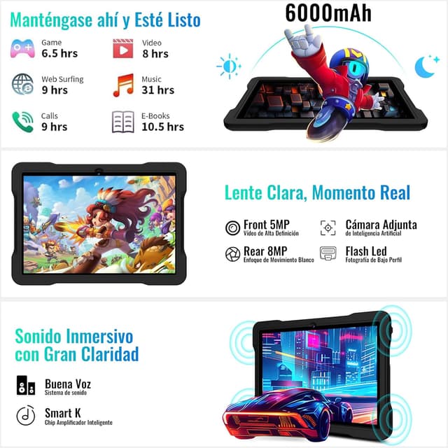 Thumbnail 6 de Android 15 Tablet 10 Pulgadas Octa Core 2.0Ghz 📱