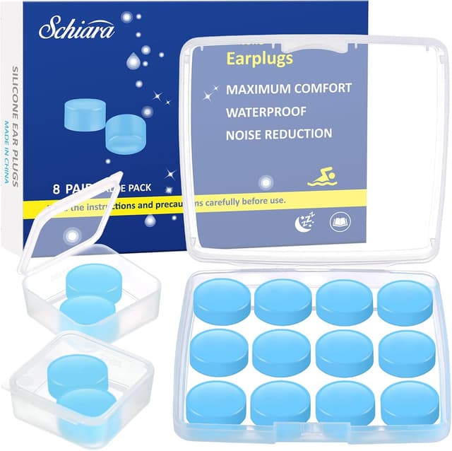 Detalle de Schiara Ear Plugs 16 moldable silicone earplugs