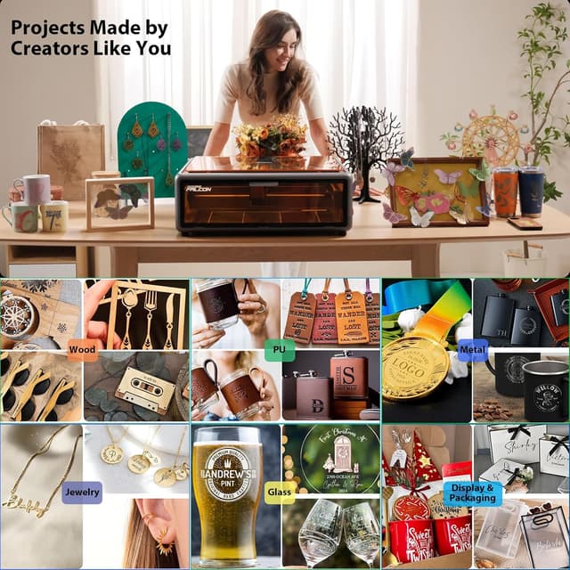 Detalle de Creality Falcon A1 10W Enclosed Engraver & Cutter with Smart Camera (CoreXY up to 600mm/s)