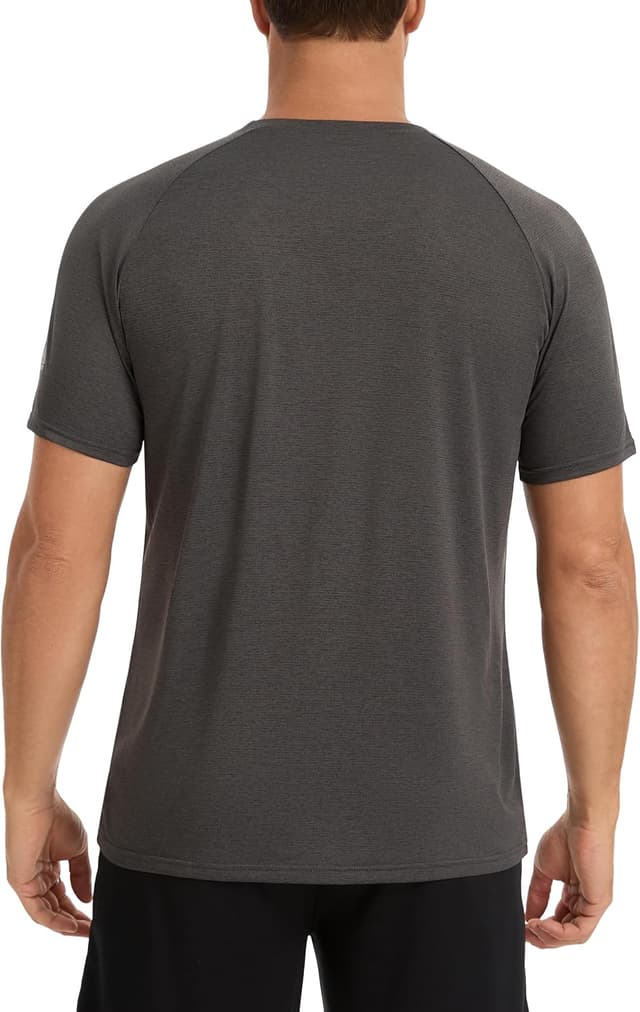 Detalle de Lot de t-shirts de sport homme à manches courtes respirant et séchage rapide