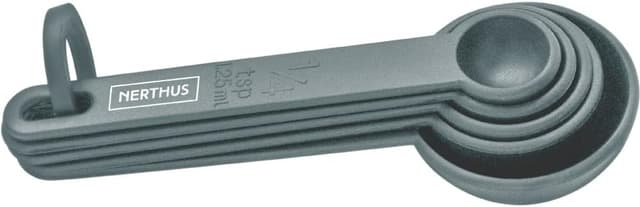 Detalle 2 de Lot de 5 cuillères à mesurer NERTHUS FIH 1381 (1,25 ml à 15 ml) pour cuisson et pâtisserie