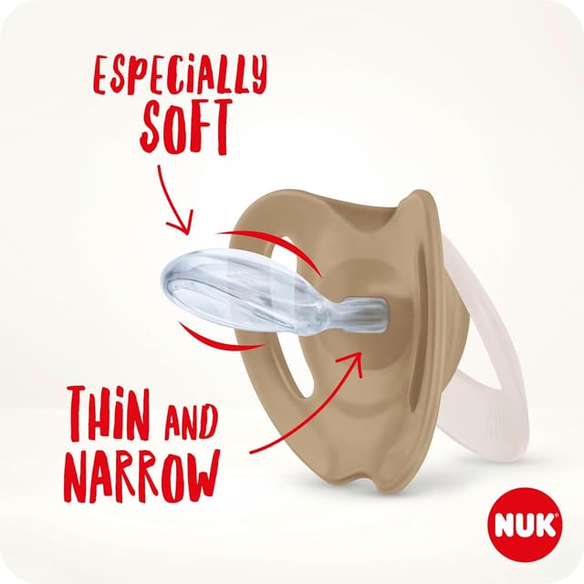 Detalle de NUK Star Day & Night Baby Dummy (18–36 months) – BPA-free silicone, glow-in-the-dark Koala, 4 count