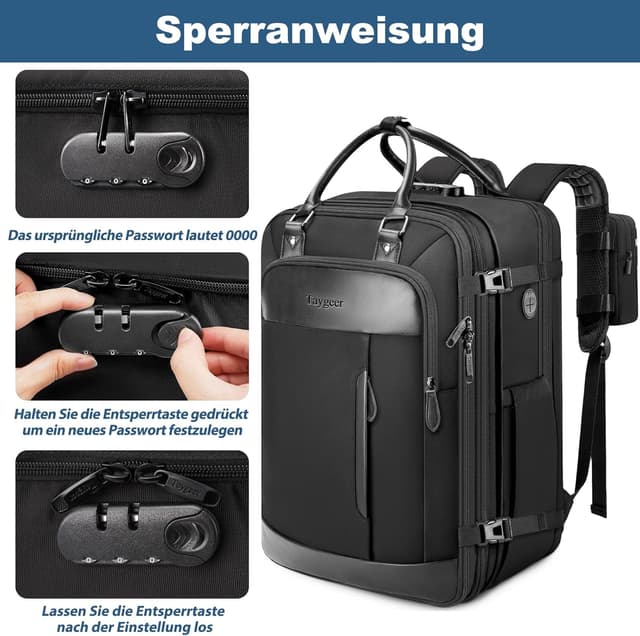 Thumbnail 2 de Taygeer EasyJet Handgepäck Rucksack 45x36x20