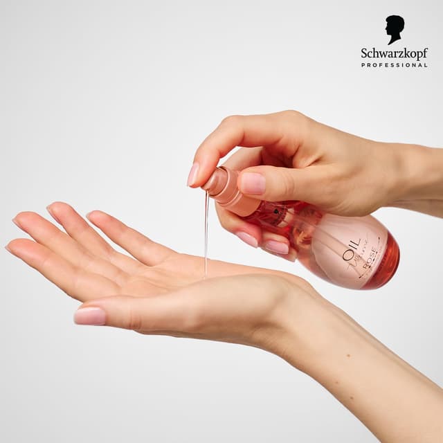 Detalle de Schwarzkopf Professional Oil Ultime Rose Finishing Oil (100 ml) for fine to normal hair