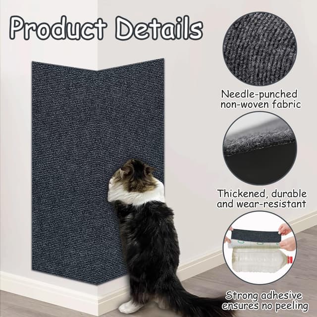 Thumbnail 3 de Xynovate Alfombra Rascador para Gatos 30 x 100 cm